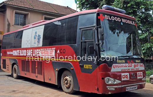 Blood Mobile Bus in Mangalore